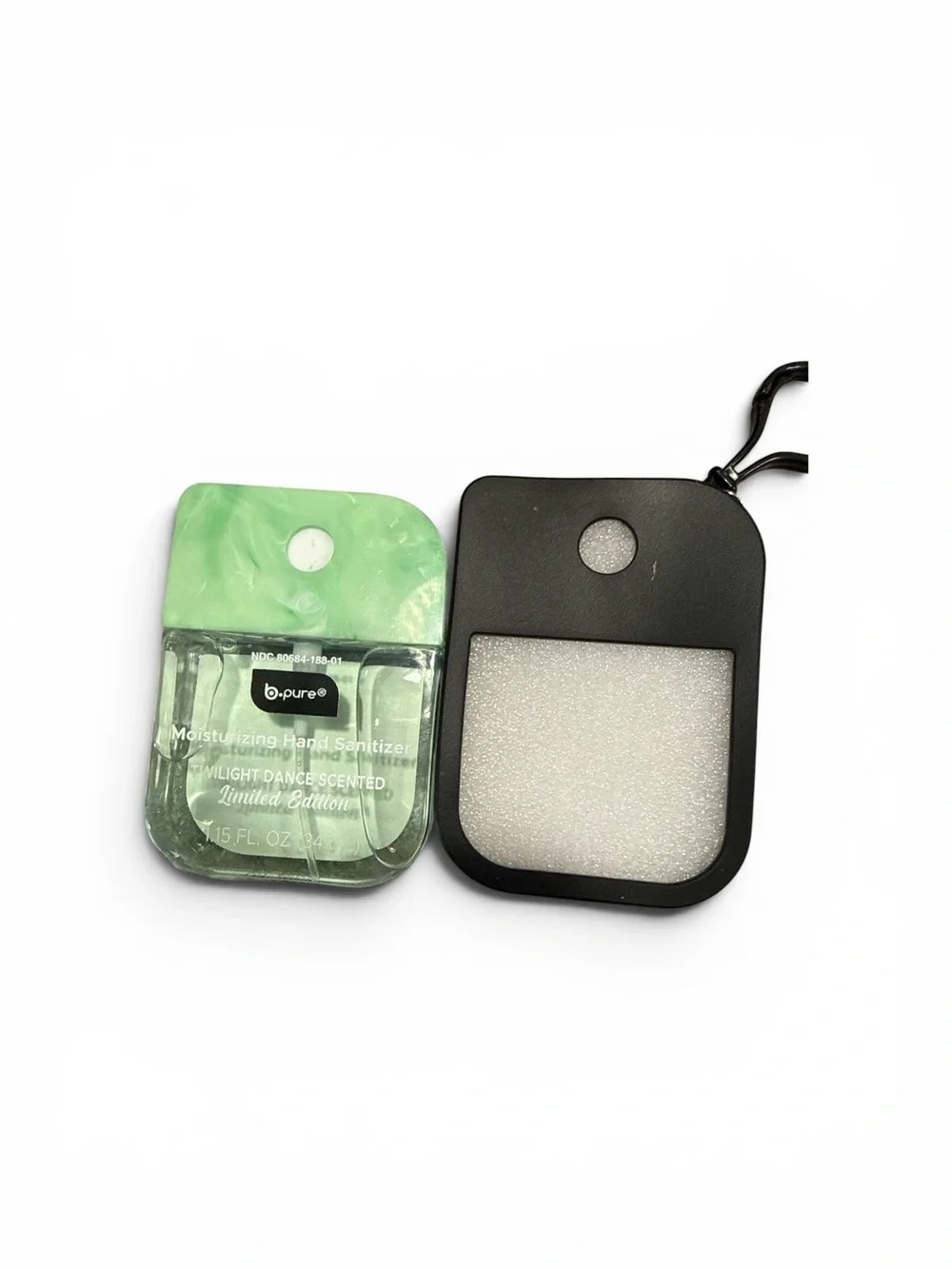 You choose Moisturizing Hand Sanitizer with Black Keychain Case